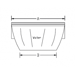 Cascade SILKFLOW Lame d'eau murale 900 mm Astralpool