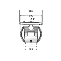 Pompe Filtration piscine Pentair Ultra Flow Plus 3 cv Mono 30 m3/h