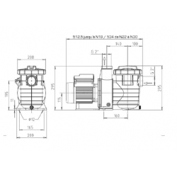 Pompe Filtration piscine KSB Filtra N 18 m3/h Tri
