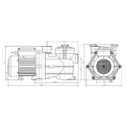 Pompe Filtration ViPool MNB 0,33 cv Tri