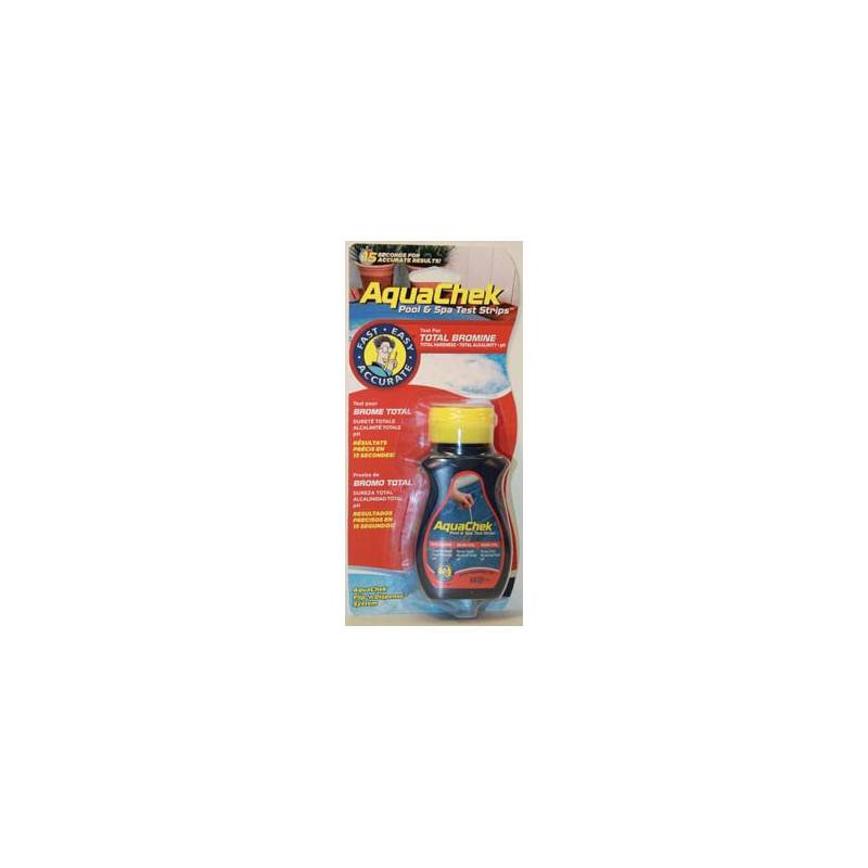 Languettes d'analyse AQUACHECK ROUGE 4 EN 1 (BROME)