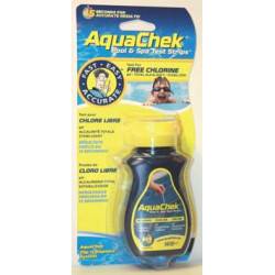 Languettes d'analyse AQUACHECK JAUNE 4 EN 1 (CHLORE)