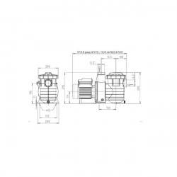 Pompe Filtration piscine KSB Filtra N 8 m3/h Tri