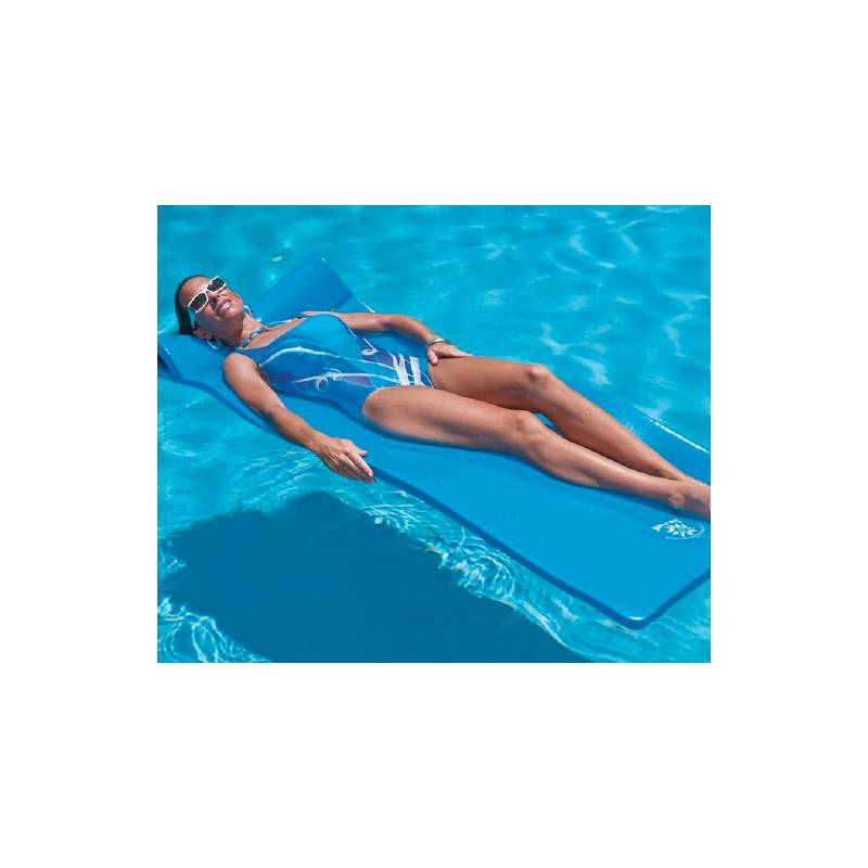Matelas mousse Sunray bleu 178 x 63 x 3,2 pour piscines enterrées et hors-sol