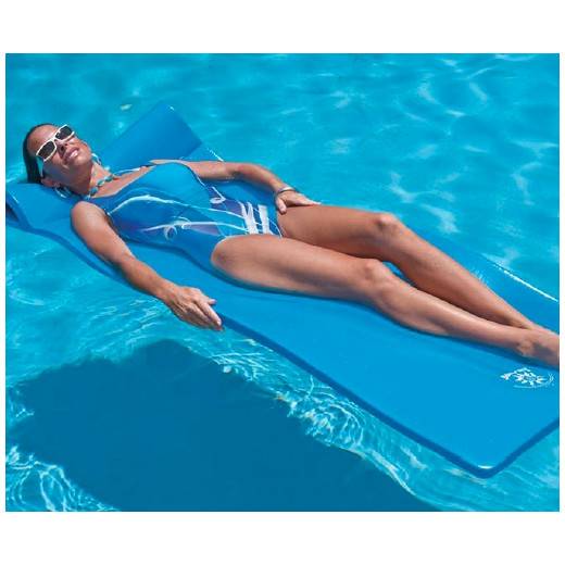 Matelas mousse Sunray bleu 178 x 63 x 3,2 pour piscines enterrées et hors-sol