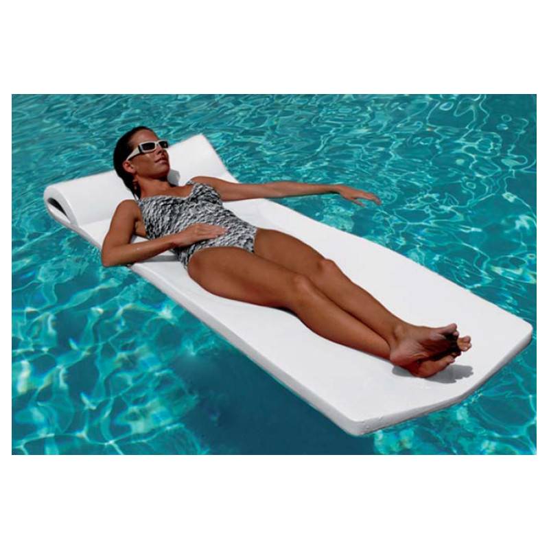 Matelas mousse Sunsation blanc 178 x 66 x 4,5 pour piscines enterrées et hors-sol