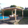 Pool House bois massif THT 3,79x3,79m