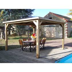 Pool House bois massif THT 3,79x3,79m