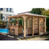 Pool House Bar Bois THT Double Paroi Ventelles