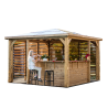 Pool House Bar Bois THT Double Paroi Ventelles