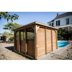 Bar Pool House Bois THT Cloison Pleine 14.4m²