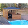 Bar Pool House Bois THT Cloison Pleine 14.4m²