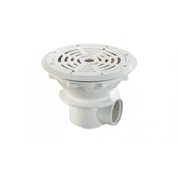 Bonde de fond Ø 200 mm avec grille ABS pour liners et préfabriqués - Astralpool