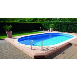 Kit piscine enterrée ovale 5,25 x 3,2 120 cm - Aqualux