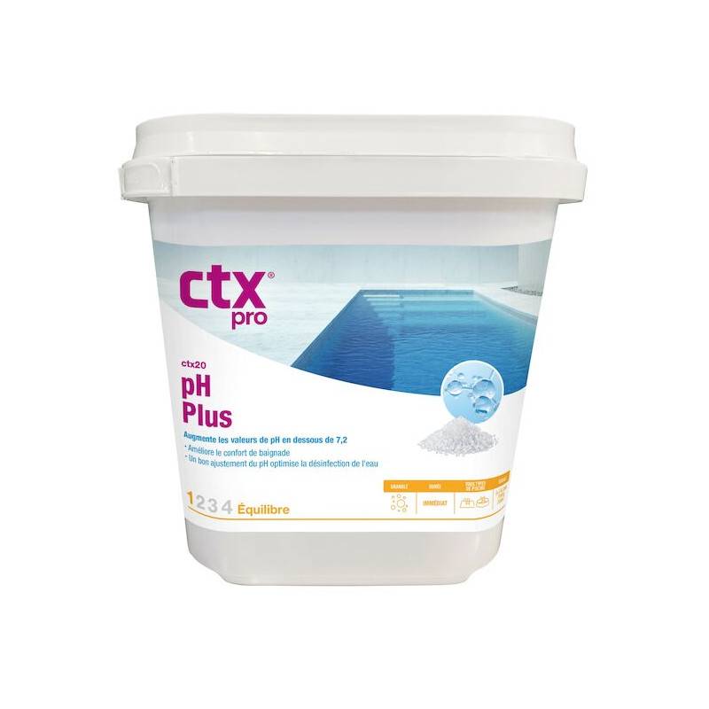 pH Plus granulés CTX 20 Astral/CTX 5Kg