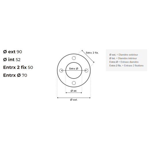 Bride 4402042102 (joint + vis) buse de refoulement panneaux Astral