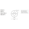 Bride 4402042102 (joint + vis) buse de refoulement panneaux Astral