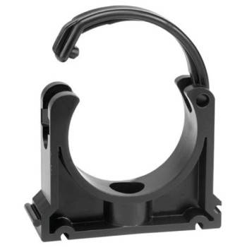 Collier fixation avec clip de fermeture pour tube 63 mm
