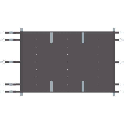 Bâche à barres piscine sur mesure EXCEL +