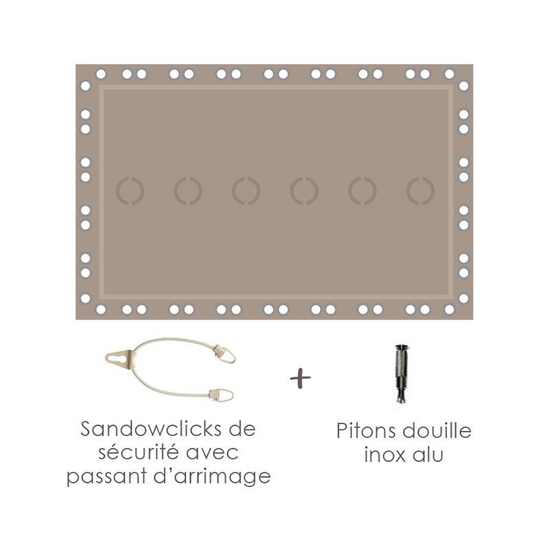 Bâche hivernage piscine TINOS SAFE opaque APF