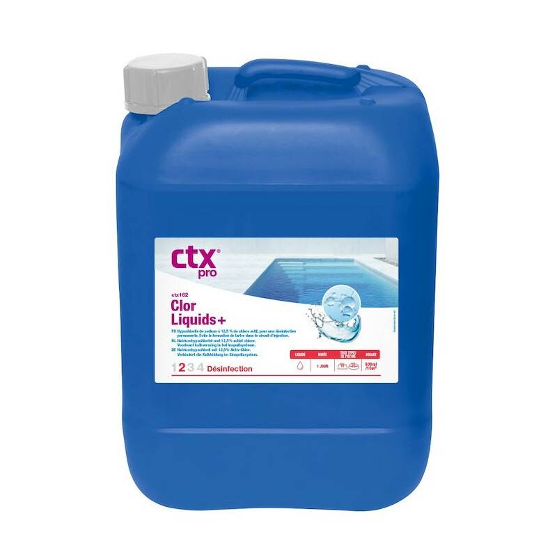 Chlore liquide multifonction anti-tartre CTX 162, 20L