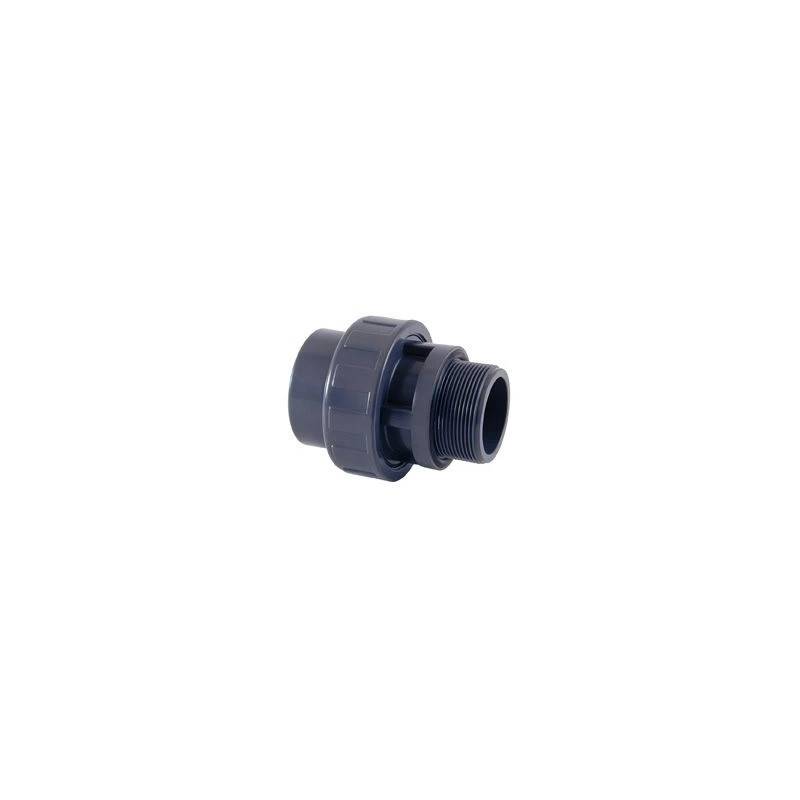 Raccord union 3 pièces Diamètre 50 mm x 2" à coller / M à visser