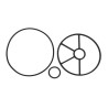 Kit joints 4404121105 vanne 1"1/2 Astralpool