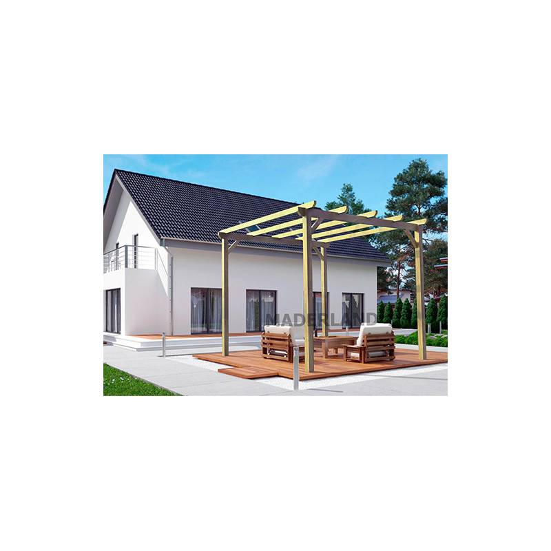 Pergola bois Le Havre MADERLAND