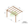 Pergola en bois Le Mans MADERLAND