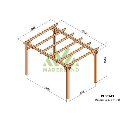 Pergola bois piscine Grenoble MADERLAND