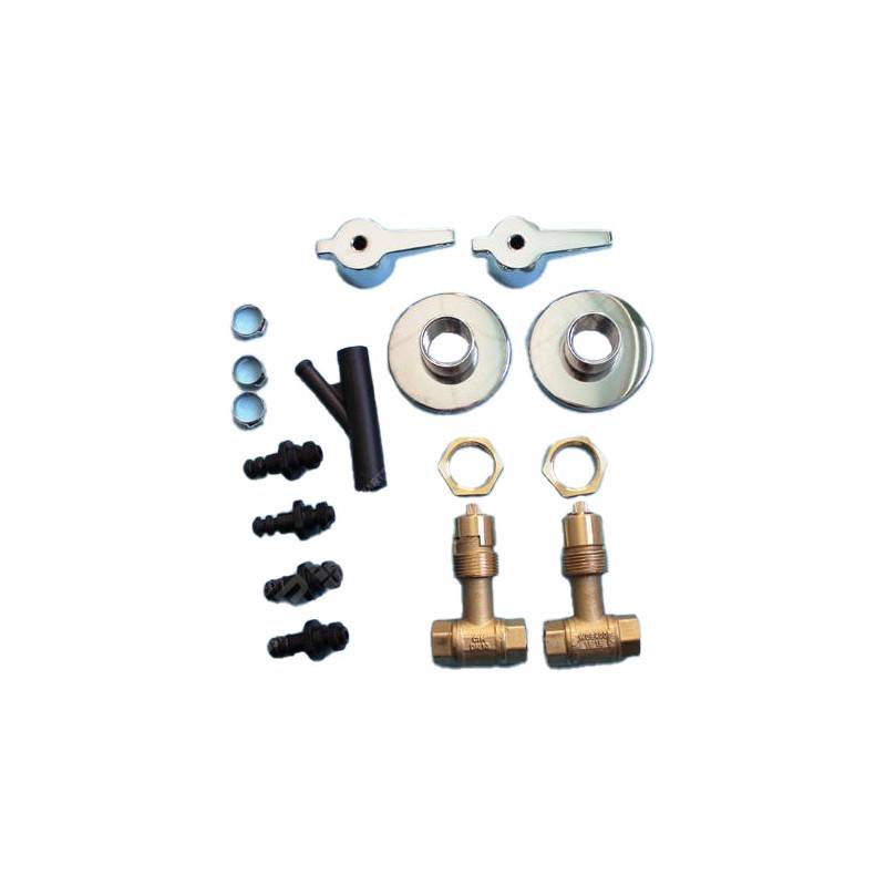Kit remplacement robinets chaud / froid douche GIORDANO