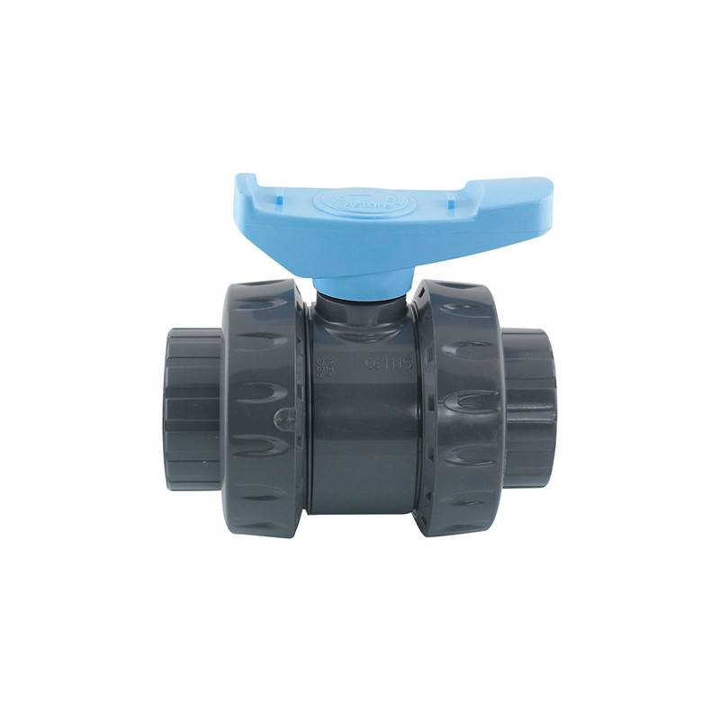 Vanne PVC double union Astore Ø50 mm
