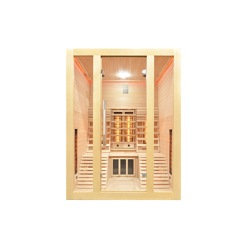 Sauna Infrarouge Bois Hemlock Astralpool - 2 places lounge
