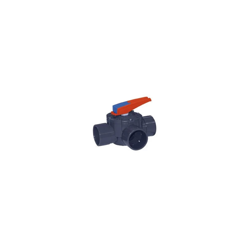 Vanne PVC 3 voies Ø63 Astralpool