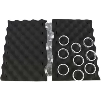 Paire de Brosses mousses noires avec 14 clips Zodiac