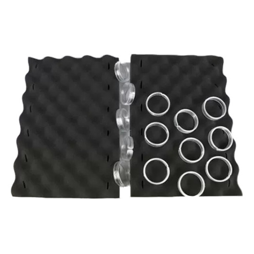 Paire de Brosses mousses noires avec 14 clips Zodiac