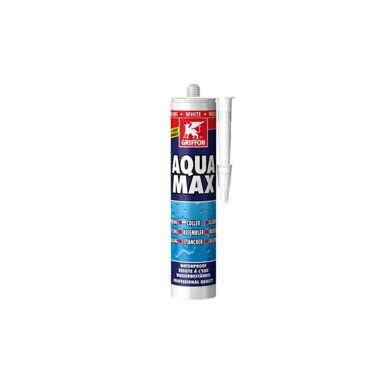 Colle Aquamax cartouche 425 g Blanc Griffon