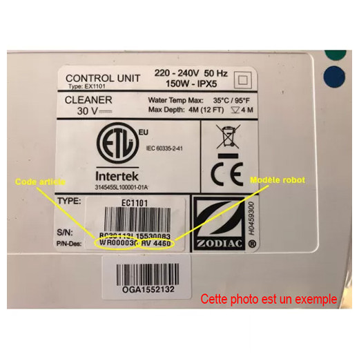 Bloc moteur robot Zodiac Vortex 3 - Vortex 2 - RV4400