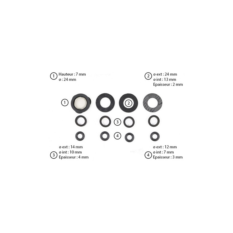 Kit joints 170565A douche solaire Giordano