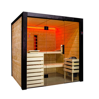 Sauna intérieur Family Large Hybride infrarouge - 4 places