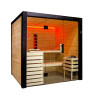 Sauna intérieur Family Large Hybride infrarouge - 4 places