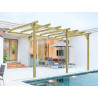 Pergola bois piscine Orléans MADERLAND