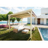 Pergola bois piscine Dijon MADERLAND