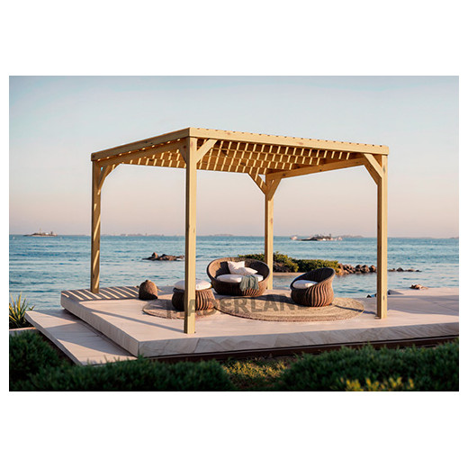 Pergola bois piscine Toulouse MADERLAND