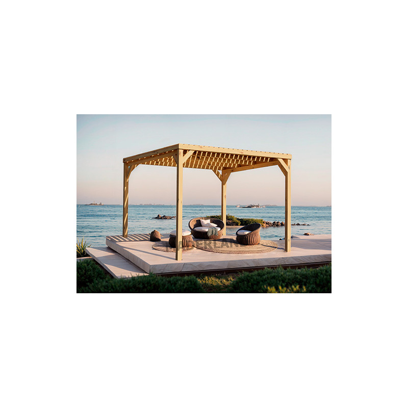 Pergola bois piscine Toulouse MADERLAND