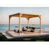 Pergola bois piscine Toulouse MADERLAND
