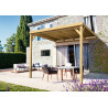 Pergola bois piscine Rennes MADERLAND
