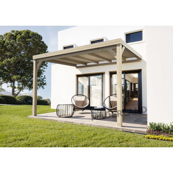 Pergola bois piscine Reins MADERLAND