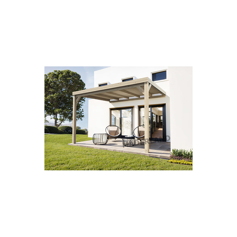 Pergola bois piscine Reins MADERLAND