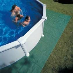 Tapis de sol polyéthylène pour piscine diam 450